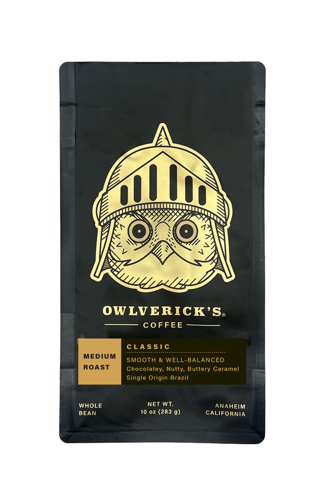 Classic Coffee Bag (Front) with Large Owl Design